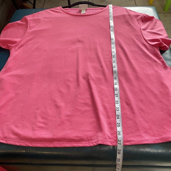 Ava & Viv Comfy Top Tie Front or Back Coral Pink  size 1X - Picture 5 of 10